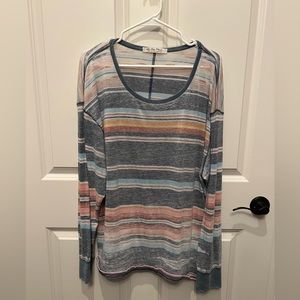Free People We the Free striped shirt, size L